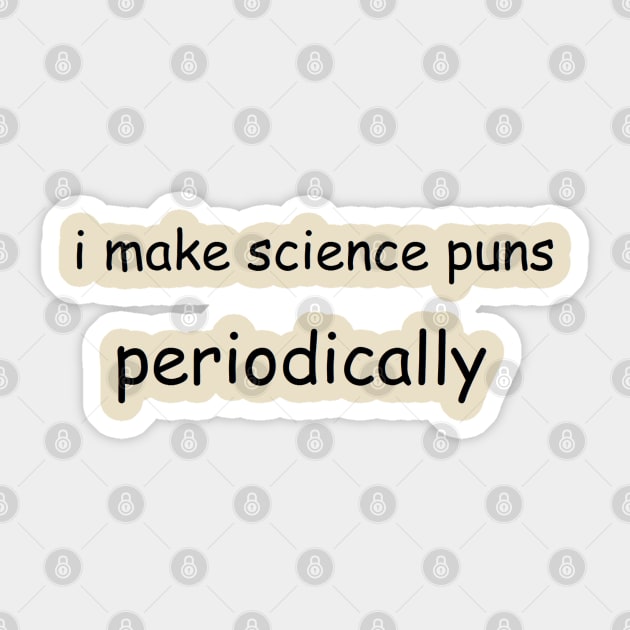Science Puns Sticker by Ess